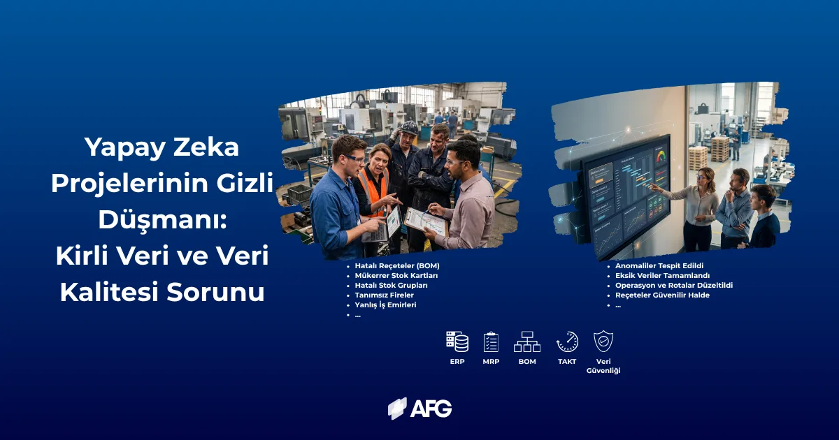 ERP ve yapay zekâ projelerinde veri kalitesinin önemi